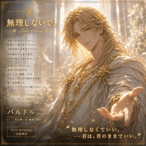 光を纏う金髪の貴公子