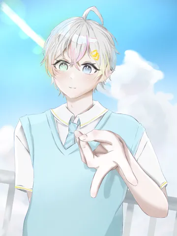 虹色ヘアーと青空の約束