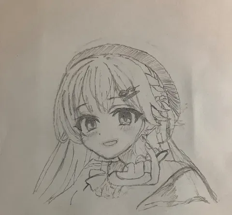 柔らかな微笑みと編み込みの風景