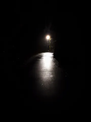 夜道に灯る希望の光