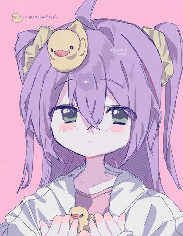 アヒルさんと一緒