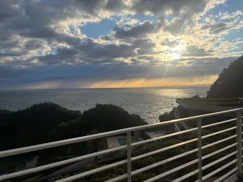 夕焼けの海