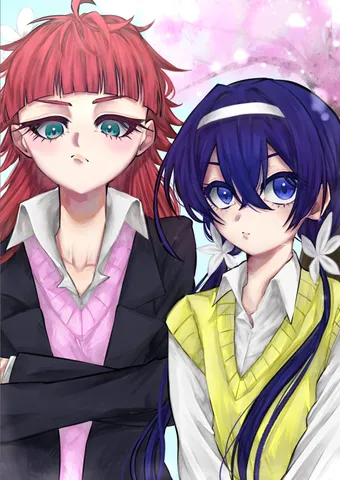 桜と二人の少女