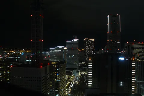 煌めく摩天楼の夜景