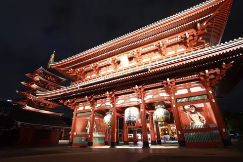 ド迫力！夜の寺社建築