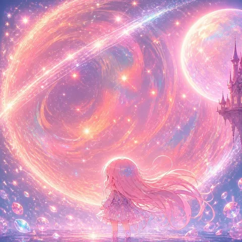 幻想的な宇宙の子供