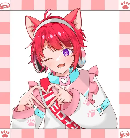 キュンです！猫耳ハーフラブポーズ