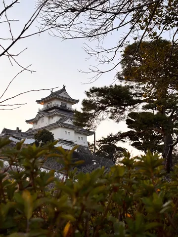 薄明に浮かぶ城と静謐の空気