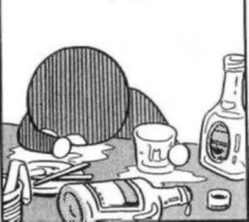 テーブルと融合する夜
