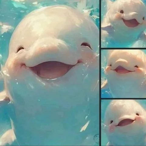 きらめく水中の笑顔！