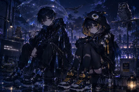 雨夜に佇む、 owls' secret party