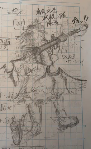 鉛筆の計算と絵が織りなす世界