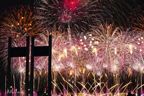 夜空を埋める光の波