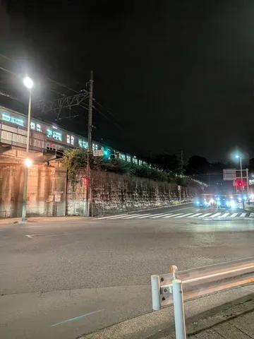 夜を駆ける光の軌跡