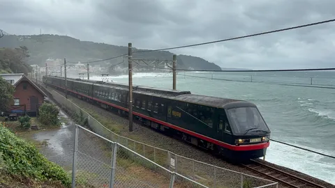 海沿いを走る影