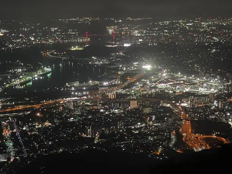 眠らない街の光の絨毯