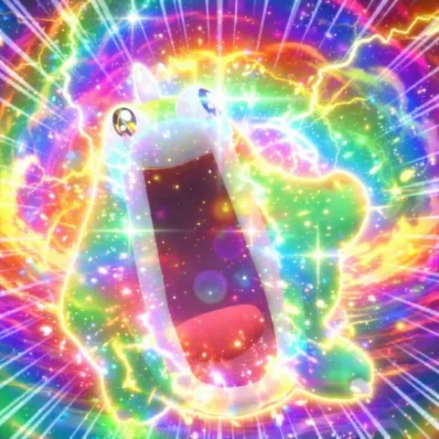 光り弾ける虹色の世界