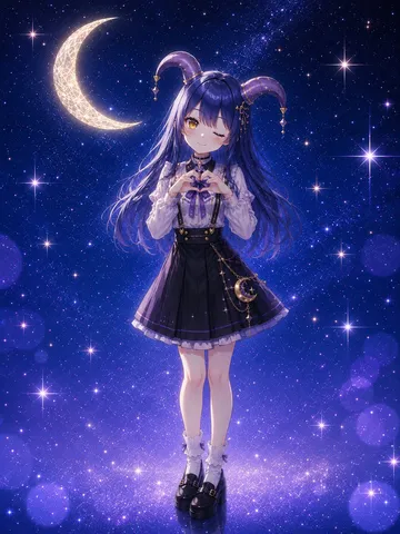 星空の小悪魔、魅惑のウィンク