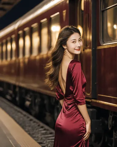列車と彼女、旅立ちの瞬間