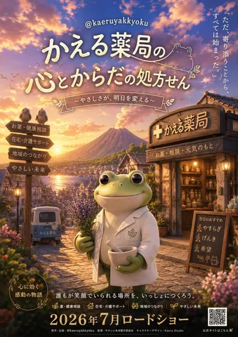 かえる薬局に心癒やされる