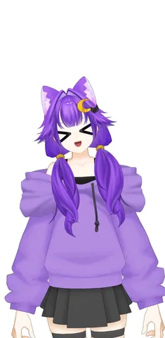 パープルツインテと猫耳の誘惑