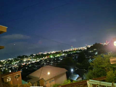 灯火の海、静かな夜景