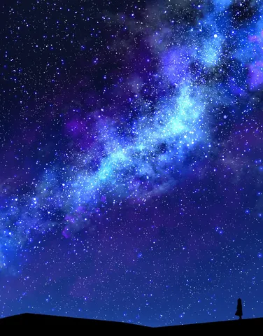 星降る夜空を独り占め