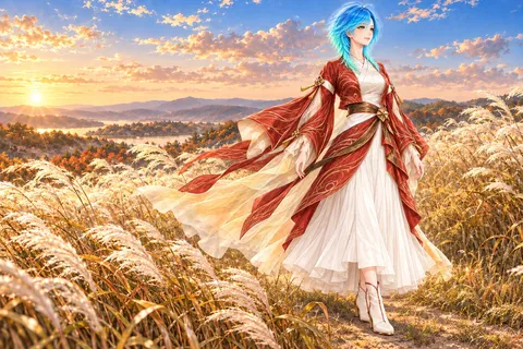 夕陽にほどける秋の物語