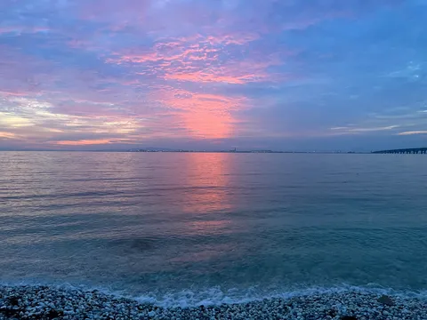 夕陽とさざ波の記憶