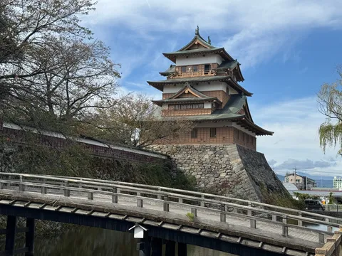 古城と橋、時が流れる風景