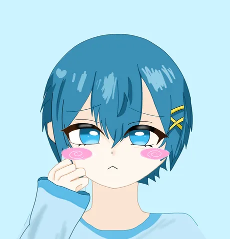 青い髪の少年の憂鬱