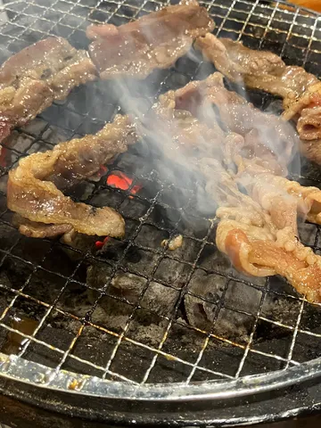 煙る網と肉の情景