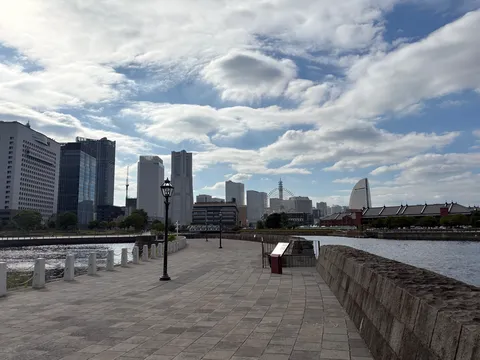 水辺の都会の風景