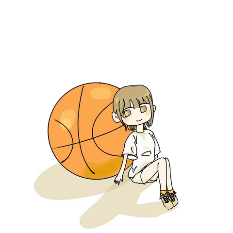 バスケと少女のひととき