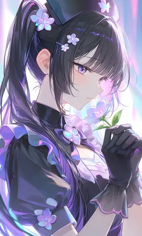 夜闇に咲く幻想の花