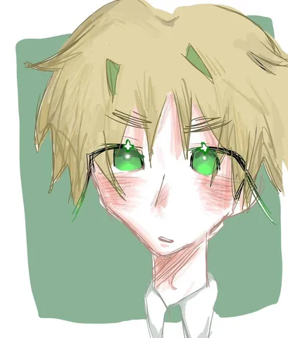 緑の瞳の少年