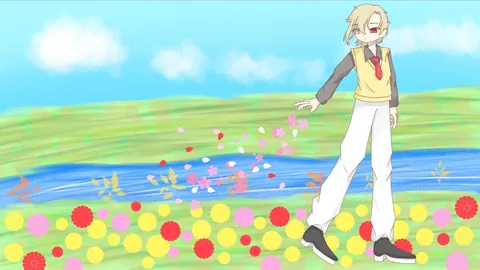 風景と花が踊る瞬間