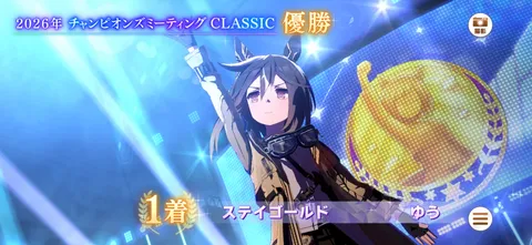 2026年チャンピオンズミーティング優勝