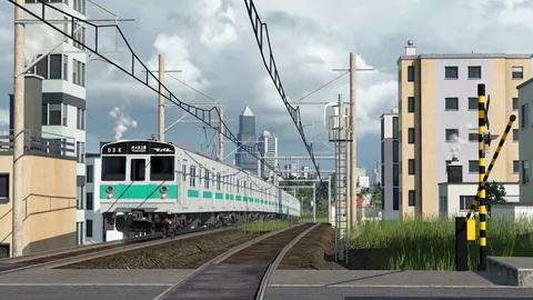 都会を駆ける電車