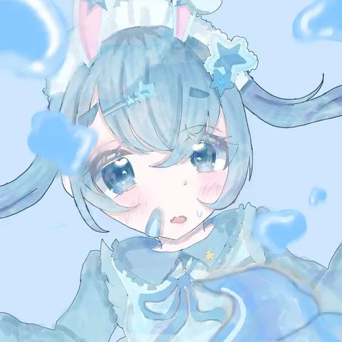 透明感あふれる水色の世界