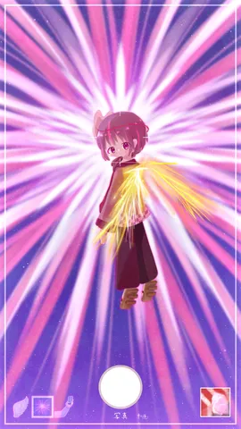 光り輝く翼の少女