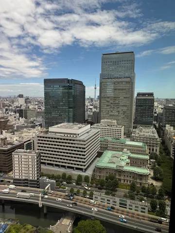 高層ビル群の都会的な風景