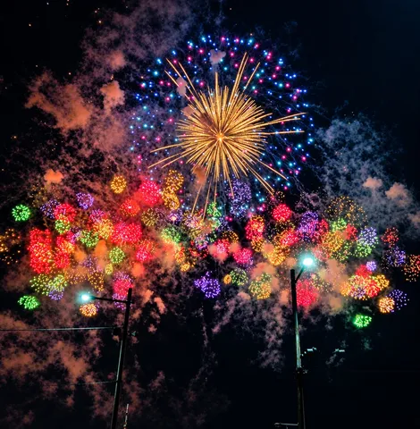 夜空に咲く光の庭