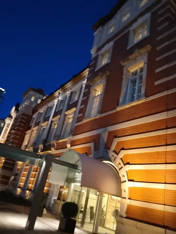 歴史的建造物と夜空のコントラスト
