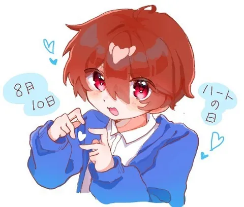 ハートを作る、キュートな笑顔