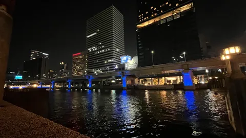 夜景と水面に映る光のシンフォニー