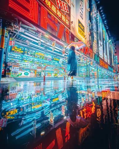 光のしずくが描く都市