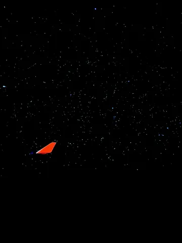 星空を飛ぶ赤い翼