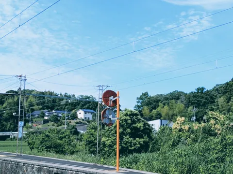 夏の終わりに佇む信号機