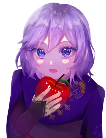 りんごに心奪われた少女？